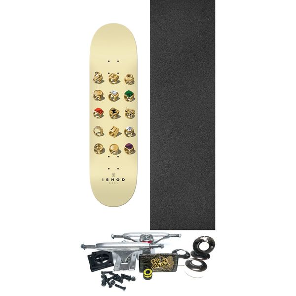 Real Skateboards Ishod Wair Jewler Cream Skateboard Deck - 8.3" x 31.9" - Complete Skateboard Bundle